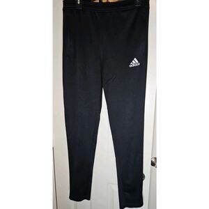 Women's ADIDAS BLACK WARM-UP PANTS Volleyball Track Taper Zip Leg / Black XL